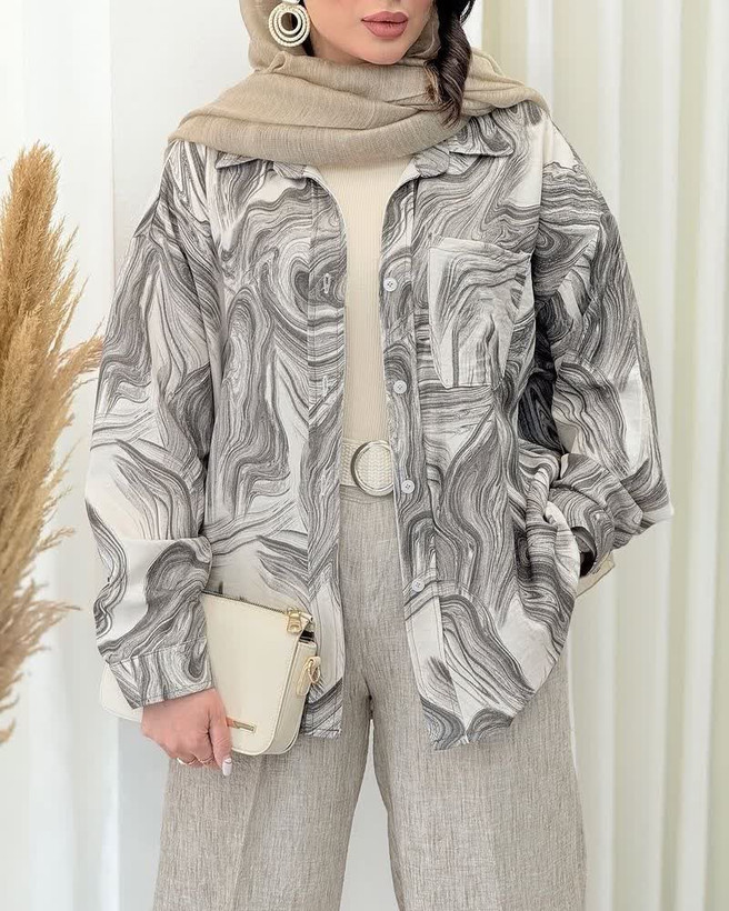 شومیز مانتویی زنانه